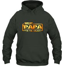 The best Papa in the galaxy Hooded Sweatshirt Apparel - jonhlittlestore88