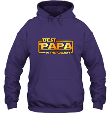 The best Papa in the galaxy Hooded Sweatshirt Apparel - jonhlittlestore88