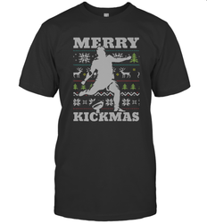 NFL Football SportsTeam Kicker Kickmas Funny Ugly Christmas Xmas Men's T-Shirt