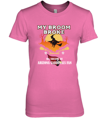Broom Broke So I Became an Arizona Cardinals Fan  NFL Halloween Costume Women's Premium T-Shirt Women's Premium T-Shirt - jonhlittlestore88