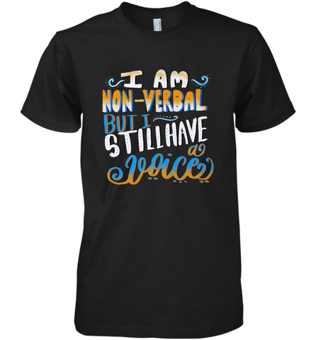 Special Needs NonVerbal Autism Awesome Men's Premium T-Shirt Men's Premium T-Shirt / Black / XS Men's Premium T-Shirt - jonhlittlestore88