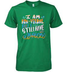 Special Needs NonVerbal Autism Awesome Men's Premium T-Shirt Men's Premium T-Shirt - jonhlittlestore88