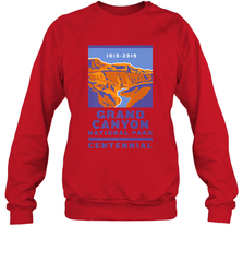 Grand Canyon National Park Centennial Logo Crewneck Sweatshirt Crewneck Sweatshirt - jonhlittlestore88