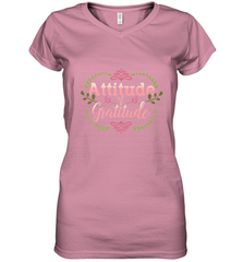 Practice Gratitude and Celebrate Recovery Women's V-Neck T-Shirt Women's V-Neck T-Shirt - jonhlittlestore88