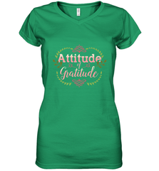 Practice Gratitude and Celebrate Recovery Women's V-Neck T-Shirt Women's V-Neck T-Shirt - jonhlittlestore88