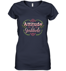 Practice Gratitude and Celebrate Recovery Women's V-Neck T-Shirt Women's V-Neck T-Shirt - jonhlittlestore88