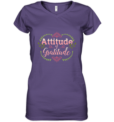 Practice Gratitude and Celebrate Recovery Women's V-Neck T-Shirt Women's V-Neck T-Shirt - jonhlittlestore88