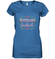 Practice Gratitude and Celebrate Recovery Women's V-Neck T-Shirt Women's V-Neck T-Shirt - jonhlittlestore88