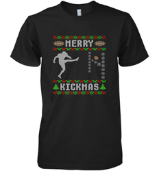 NFL Mens Funny Ugly Christmas Football Sport Team Kicker Gift Men's Premium T-Shirt