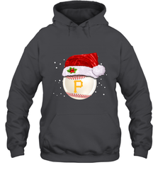 Pittsburgh Pirates Logo Baseball Ball Christmas Santa Hat Xmas Sport Funny Snow Hooded Sweatshirt Hooded Sweatshirt - jonhlittlestore88