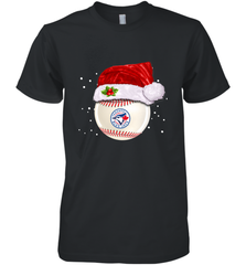 Toronto Blue Jays Logo Baseball Ball Christmas Santa Hat Xmas Sport Funny Snow Men's Premium T-Shirt Men's Premium T-Shirt - jonhlittlestore88