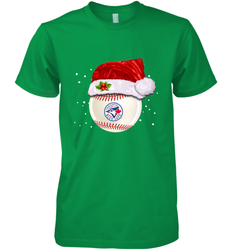 Toronto Blue Jays Logo Baseball Ball Christmas Santa Hat Xmas Sport Funny Snow Men's Premium T-Shirt
