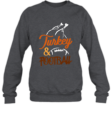 Turkey And Football Thanksgiving Day Football Fan Holiday Crewneck Sweatshirt Crewneck Sweatshirt - jonhlittlestore88