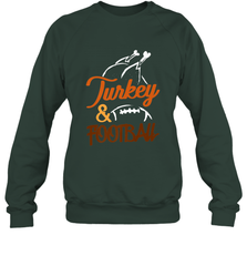 Turkey And Football Thanksgiving Day Football Fan Holiday Crewneck Sweatshirt Crewneck Sweatshirt - jonhlittlestore88