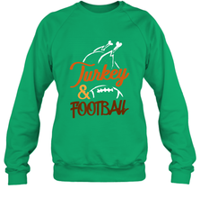 Turkey And Football Thanksgiving Day Football Fan Holiday Crewneck Sweatshirt Crewneck Sweatshirt - jonhlittlestore88