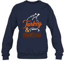 Turkey And Football Thanksgiving Day Football Fan Holiday Crewneck Sweatshirt Crewneck Sweatshirt - jonhlittlestore88