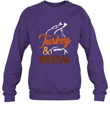 Turkey And Football Thanksgiving Day Football Fan Holiday Crewneck Sweatshirt Crewneck Sweatshirt - jonhlittlestore88