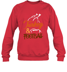 Turkey And Football Thanksgiving Day Football Fan Holiday Crewneck Sweatshirt Crewneck Sweatshirt - jonhlittlestore88
