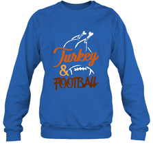 Turkey And Football Thanksgiving Day Football Fan Holiday Crewneck Sweatshirt Crewneck Sweatshirt - jonhlittlestore88