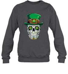 Sugar Skull Leprechaun T Shirt St Patricks Day Women Men Crewneck Sweatshirt Crewneck Sweatshirt - jonhlittlestore88