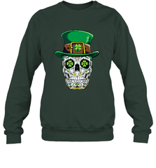 Sugar Skull Leprechaun T Shirt St Patricks Day Women Men Crewneck Sweatshirt Crewneck Sweatshirt - jonhlittlestore88