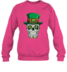 Sugar Skull Leprechaun T Shirt St Patricks Day Women Men Crewneck Sweatshirt Crewneck Sweatshirt - jonhlittlestore88