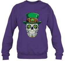 Sugar Skull Leprechaun T Shirt St Patricks Day Women Men Crewneck Sweatshirt Crewneck Sweatshirt - jonhlittlestore88