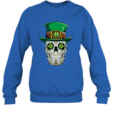 Sugar Skull Leprechaun T Shirt St Patricks Day Women Men Crewneck Sweatshirt Crewneck Sweatshirt - jonhlittlestore88