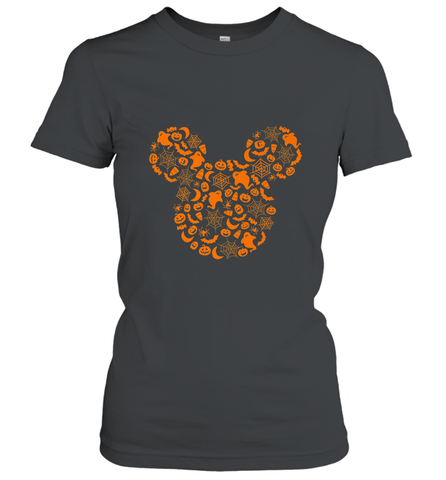 Disney Mickey Mouse Halloween Silhouette Women's T-Shirt Women's T-Shirt / Black / S Women's T-Shirt - jonhlittlestore88