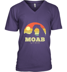 Moab Utah Vintage Sunset Arches Adventure Outdoors Men's V-Neck Men's V-Neck - jonhlittlestore88