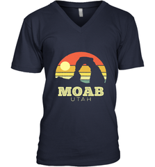Moab Utah Vintage Sunset Arches Adventure Outdoors Men's V-Neck Men's V-Neck - jonhlittlestore88