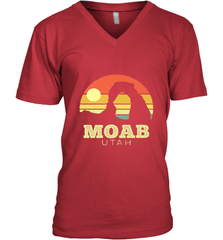 Moab Utah Vintage Sunset Arches Adventure Outdoors Men's V-Neck Men's V-Neck - jonhlittlestore88