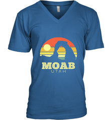 Moab Utah Vintage Sunset Arches Adventure Outdoors Men's V-Neck Men's V-Neck - jonhlittlestore88