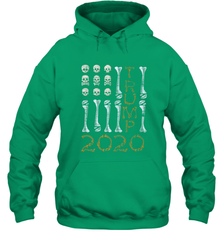 US Flag Skull Halloween Costume Bones Election Trump 2020 Hooded Sweatshirt Hooded Sweatshirt - jonhlittlestore88