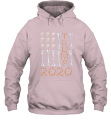US Flag Skull Halloween Costume Bones Election Trump 2020 Hooded Sweatshirt Hooded Sweatshirt - jonhlittlestore88