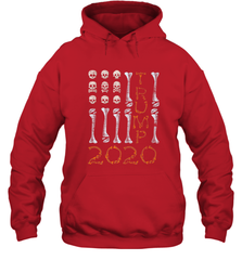 US Flag Skull Halloween Costume Bones Election Trump 2020 Hooded Sweatshirt Hooded Sweatshirt - jonhlittlestore88