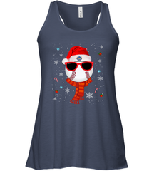 New York Mets Logo Christmas Baseball Player Glasses Santa Hat Pajama Gift Women's Racerback Tank Women's Racerback Tank - jonhlittlestore88