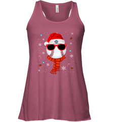 New York Mets Logo Christmas Baseball Player Glasses Santa Hat Pajama Gift Women's Racerback Tank Women's Racerback Tank - jonhlittlestore88