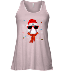 New York Mets Logo Christmas Baseball Player Glasses Santa Hat Pajama Gift Women's Racerback Tank Women's Racerback Tank - jonhlittlestore88