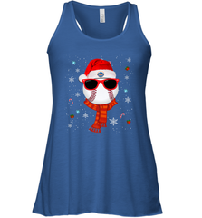New York Mets Logo Christmas Baseball Player Glasses Santa Hat Pajama Gift Women's Racerback Tank Women's Racerback Tank - jonhlittlestore88
