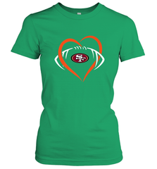 NFL San Francisco Heart Love Football Women's T-Shirt Women's T-Shirt - jonhlittlestore88