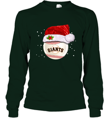 San Francisco Giants Logo Baseball Ball Christmas Santa Hat Xmas Sport Funny Snow Long Sleeve T-Shirt Long Sleeve T-Shirt - jonhlittlestore88