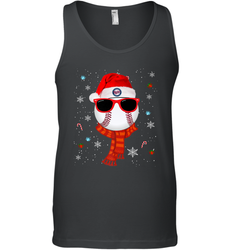 Minnesota Twins Logo Christmas Baseball Player Glasses Santa Hat Pajama Gift Men's Tank Top