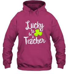 Teacher St. Patrick's Day Shirt, Lucky To Be A Teacher Hooded Sweatshirt Hooded Sweatshirt - jonhlittlestore88