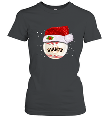 San Francisco Giants Logo Baseball Ball Christmas Santa Hat Xmas Sport Funny Snow Women's T-Shirt Women's T-Shirt - jonhlittlestore88