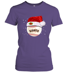 San Francisco Giants Logo Baseball Ball Christmas Santa Hat Xmas Sport Funny Snow Women's T-Shirt Women's T-Shirt - jonhlittlestore88