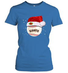 San Francisco Giants Logo Baseball Ball Christmas Santa Hat Xmas Sport Funny Snow Women's T-Shirt Women's T-Shirt - jonhlittlestore88