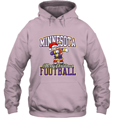 NFL Minnesota Christmas Funny Dabbing Santa playing football Hooded Sweatshirt Hooded Sweatshirt - jonhlittlestore88