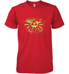 Legend Of Zelda Triforce Logo Paint Splatter Men's Premium T-Shirt Men's Premium T-Shirt - jonhlittlestore88