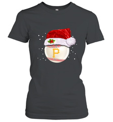 Pittsburgh Pirates Logo Baseball Ball Christmas Santa Hat Xmas Sport Funny Snow Women's T-Shirt Women's T-Shirt - jonhlittlestore88